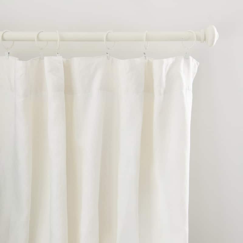 100% French Linen Window Curtain Set by BOKSER HOME