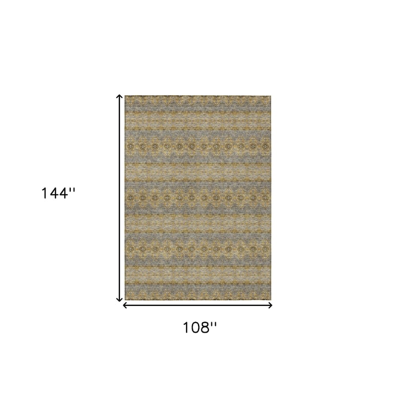 HomeRoots Floral Medallion Transitional Rectangle Outdoor Rug