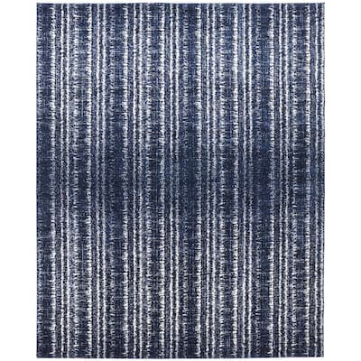 Meera Coastal Inspired Striated Transitional Casual Area Rug