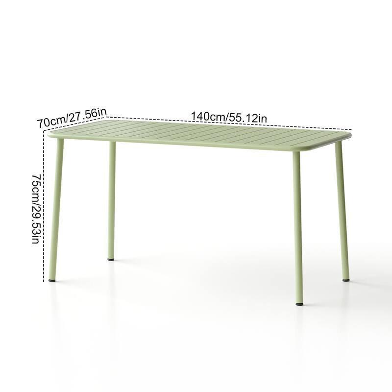 Long Table Outdoor Dining Table Villa Courtyard Balcony Table Outdoor Leisure Table Simple Garden Waterproof Table