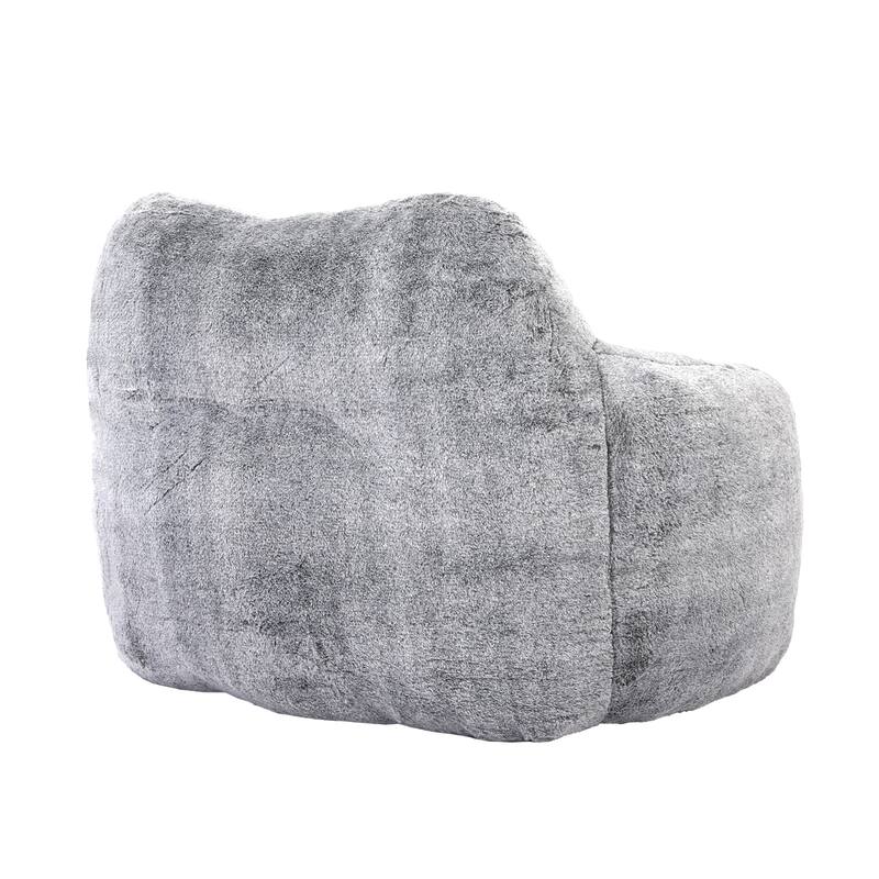 Oversized Memory Foam Bean Bag Chair Lazy Sofa with Armrests and Removable Cover for Living Room Bedroom