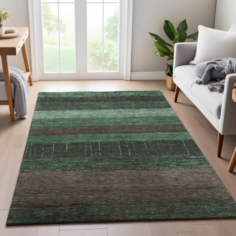 Premium Washable Super Soft Ombre Stripes Mayfield Rug