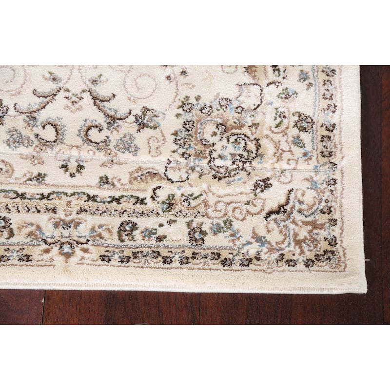 Floral Medallion Turkish Transitional Oriental Rug Traditional Carpet