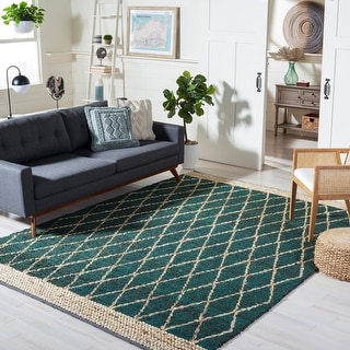 SAFAVIEH Handmade Natural Fiber Bethia Casual Jute Trellis Rug