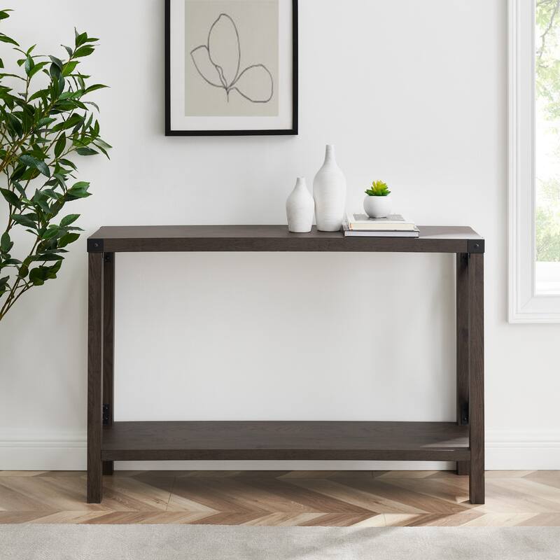 Middlebrook Kujawa 46-inch Wide X-frame Farmhouse Entry Table