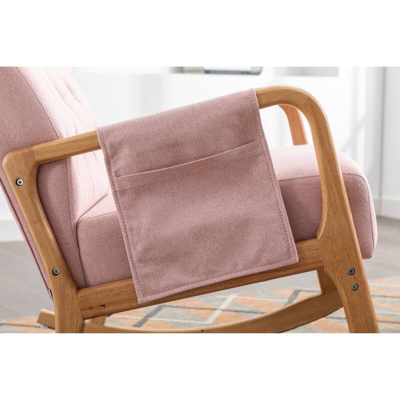 Rocking Armchair With Ottoman for Living Room