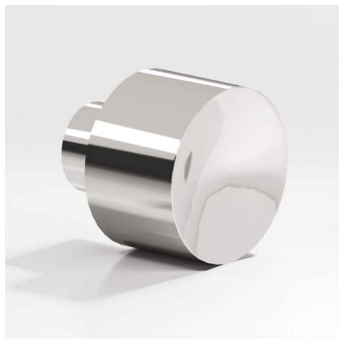 Colonial Bronze 184 Solid Metal 1" Round Cylindrical Cabinet Knob / - Polished Nickel