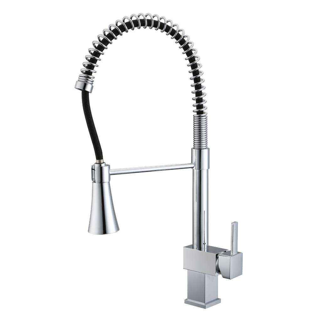 Sumerain Chrome Water Dispenser Kitchen Faucet with LED Adaptor Nozzle