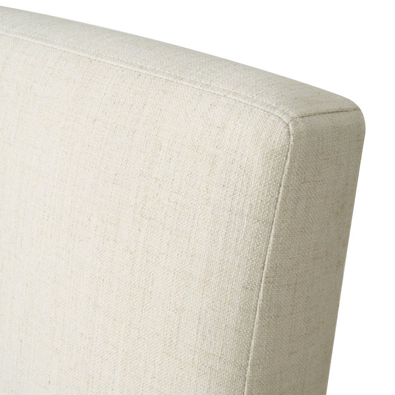 Linen Dining Chair with Arms