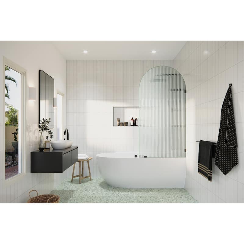 Glass Warehouse B-FL-ARC-34 Maven 66-3/4" High x 34" Wide Shower