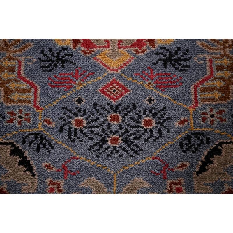 All-Over Kazak Oriental Runner Rug Handmade Traditional Wool Carpet - 2'7"x 11'9"