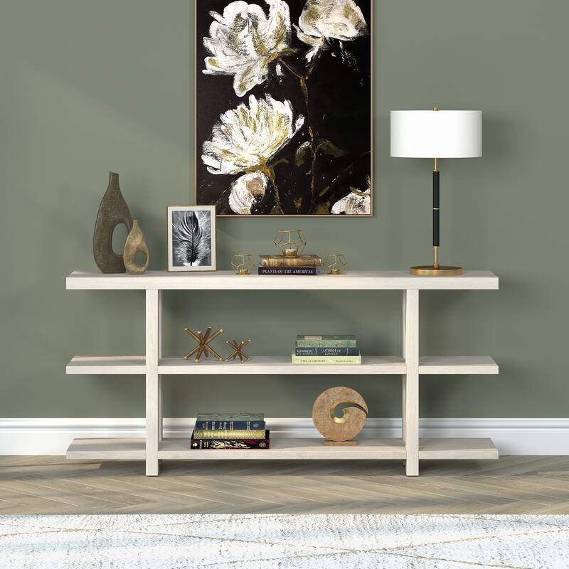 Acosta 64'' Wide Rectangular Console Table - White