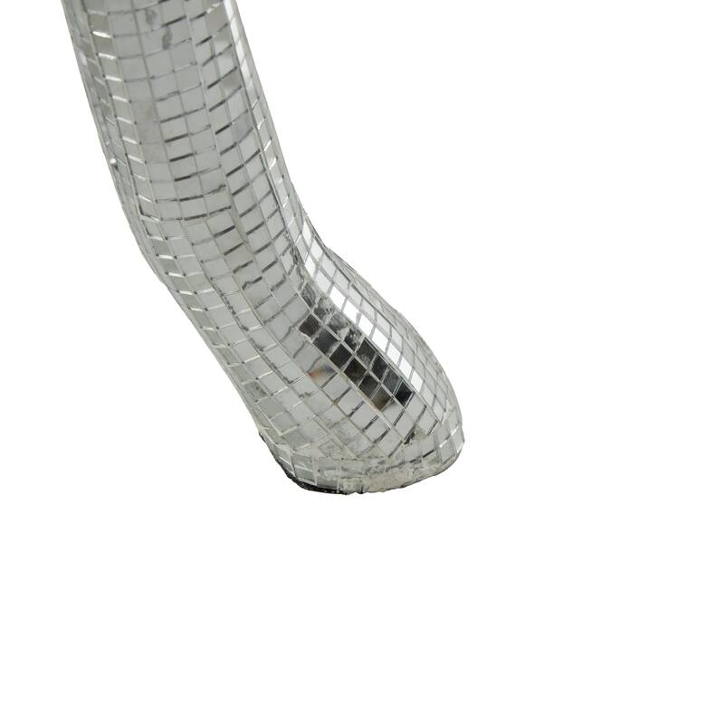 Copper or Silver Fiberglass Floor Reindeer Decorative Christmas Sculpture with Mosaic Pattern