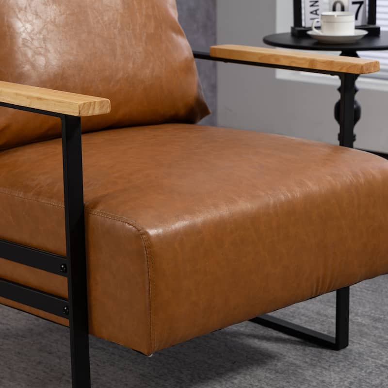 PU Metal Arm Chair