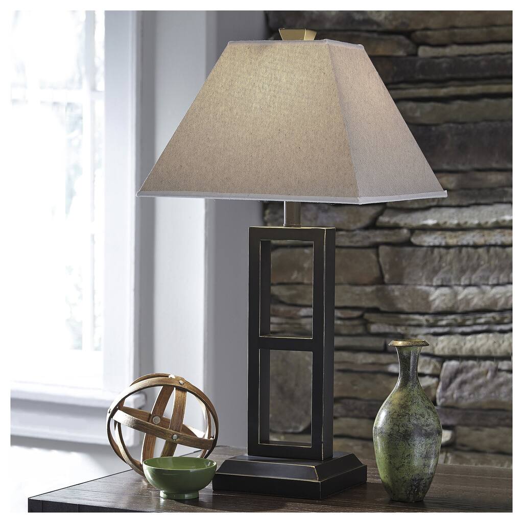 Signature Design by Ashley Deidra Patina Table Lamp (Set of 2)