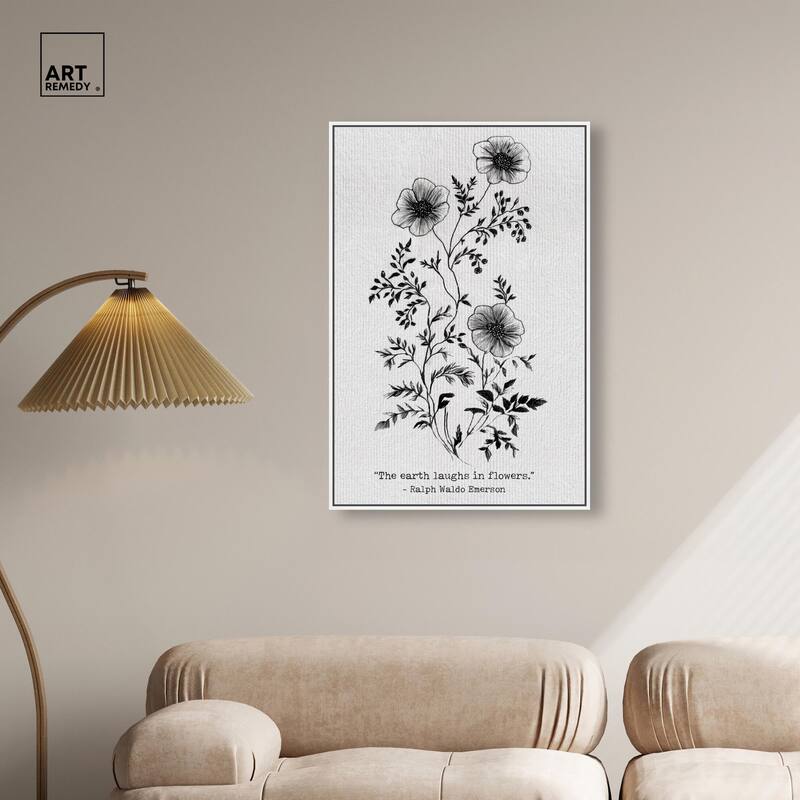 Earth Laughs in Flowers Canvas by Art Remedy