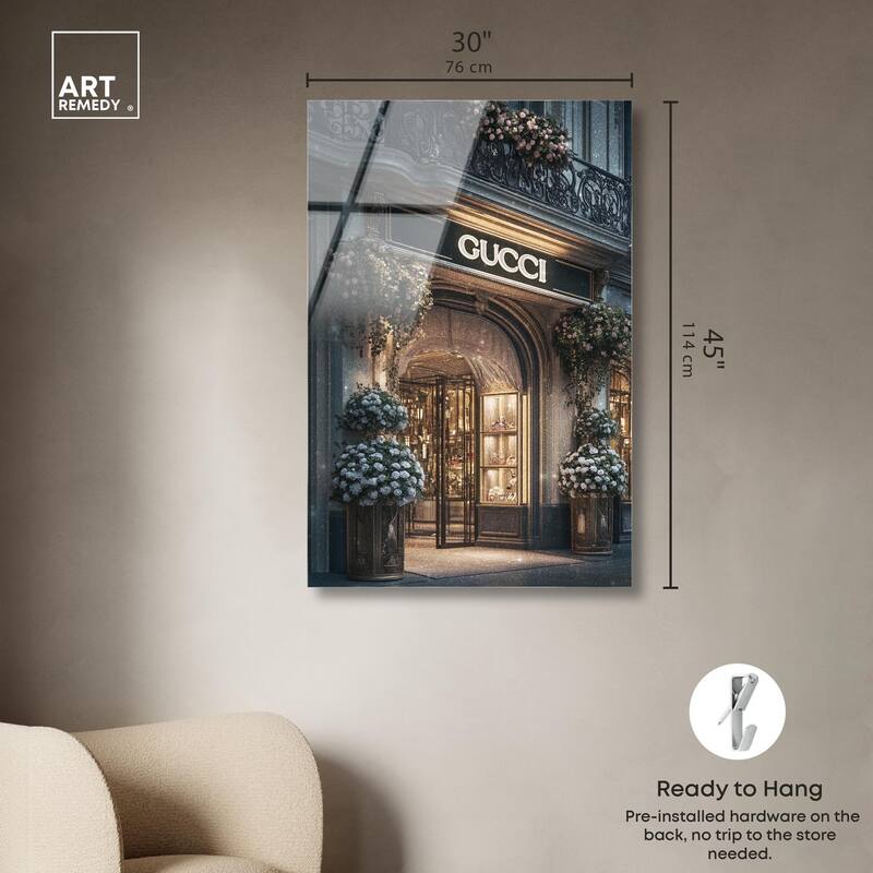 Illuminated Luxury Store Acrylic by Art Remedy, Ready to Hang