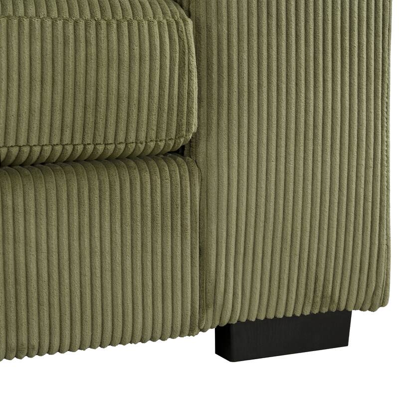 Luxurious Large Sectional Sofa with Thick Cushions, Lounge, Built-in Cup Holders & Charging Ports