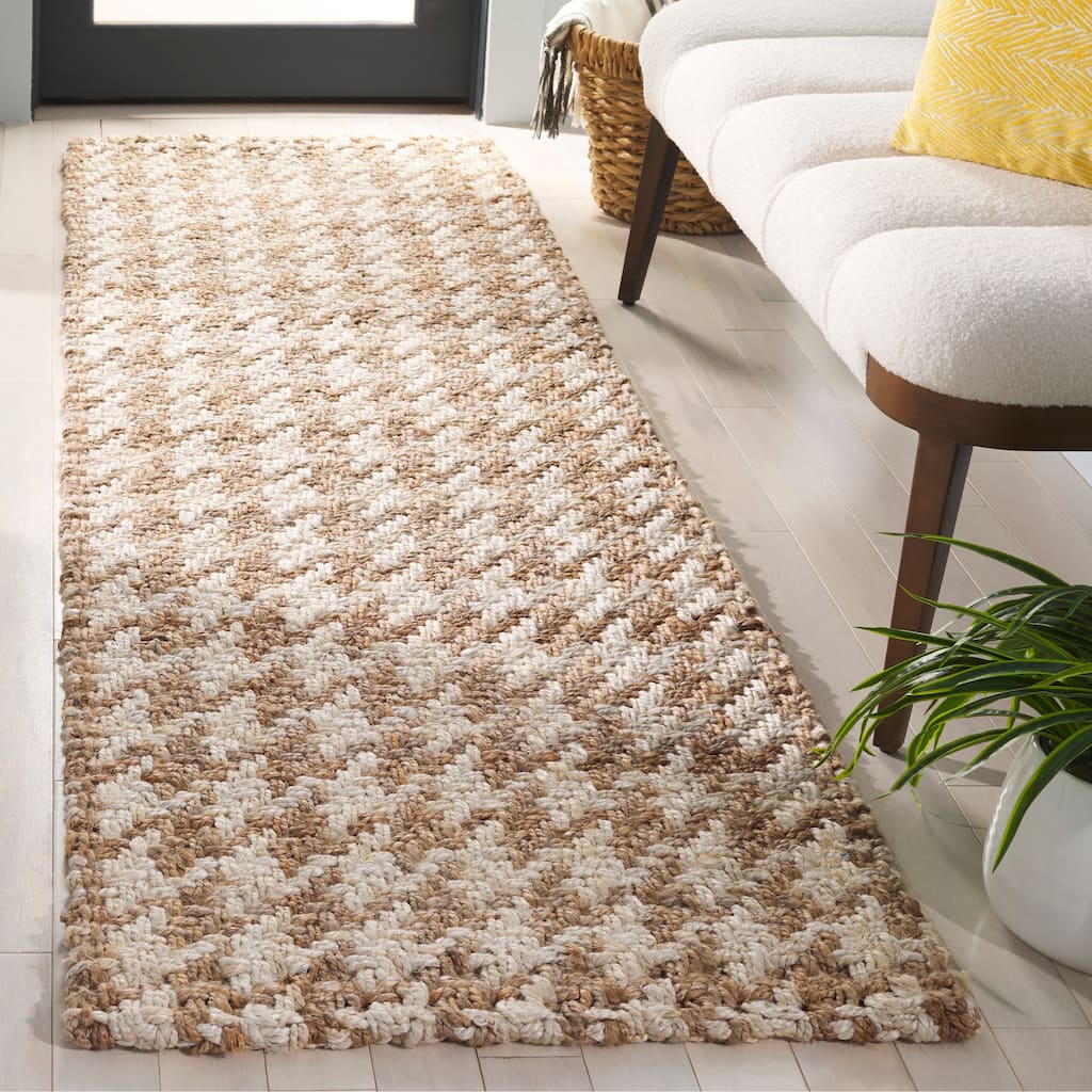 SAFAVIEH Handmade Natural Fiber Leagh Farmhouse Jute Rug