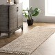 preview thumbnail 28 of 50, Brooklyn Rug Co Sauls Solid Shag Tassel Area Rug 2' 6" x 12' Runner - Beige