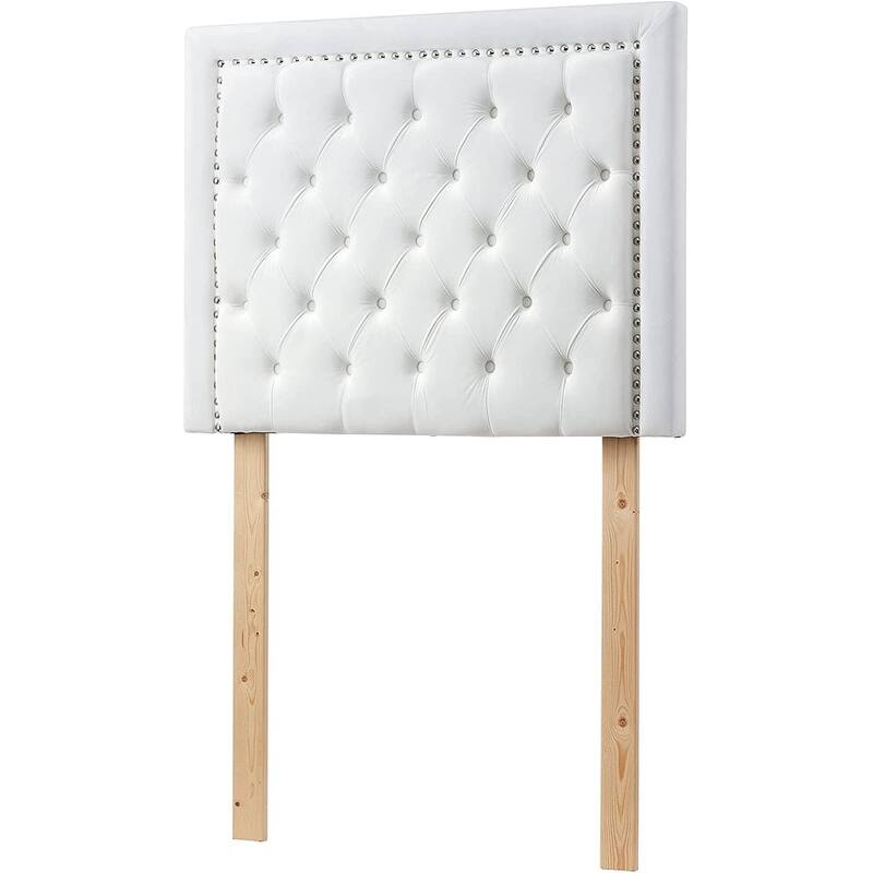 Tavira Allure® College Dorm Headboard with Legs - Tufted Rivet by DormCo