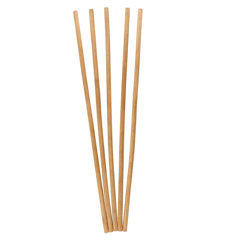Bamboo Wood Tall Sticks Home Decor Natural Foliage - Set of 5 Brown - Roche River Decor