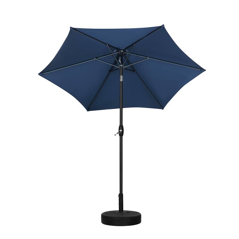Ainfox 9ft Outdoor Patio Umbrella Multi-color Crank Lift Without Base