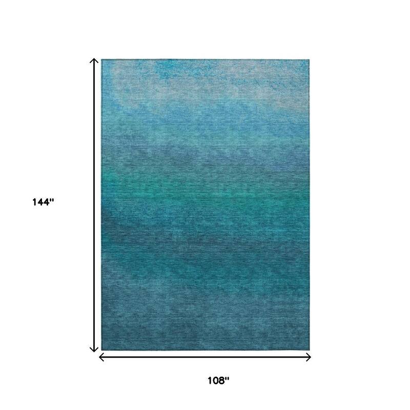HomeRoots Ombre Transitional Rectangle Outdoor Rug