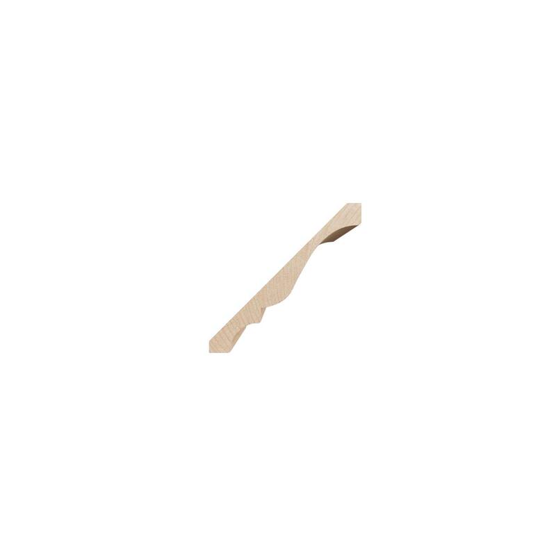 WM45: 3-7/10-in H x 3-3/4-in P x 5-1/4-in F x 96-in L Americraft Solid Hardwood Stain Grade Crown Moulding