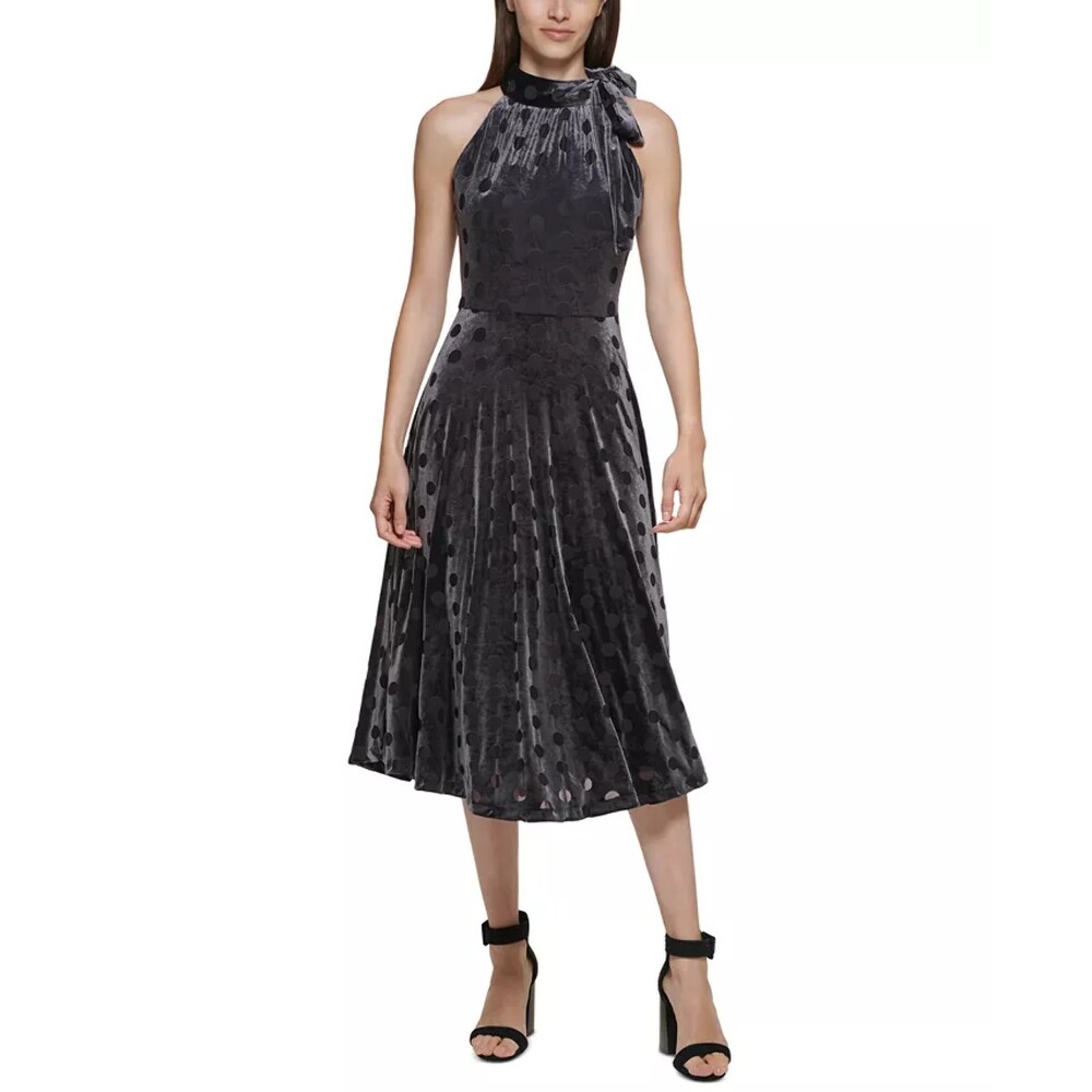 calvin klein black velvet dress Girl wearing Vintage Calvin Klein Velvet Lattice Cut Gown  Recess