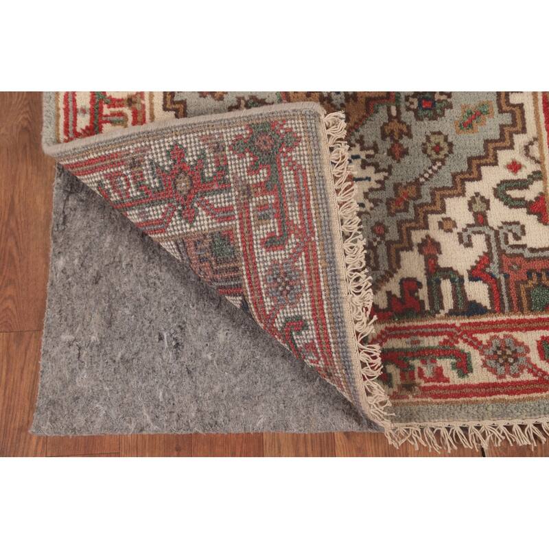 Grey Heriz-Serapi Oriental Runner Rug Handmade Wool Carpet - 2'6"x 12'0"