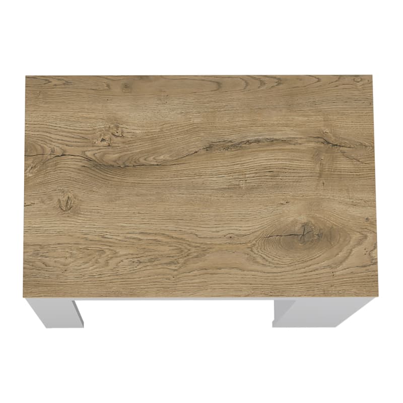 Kitchen Bar Table with Open Storage Shelves, Durable Construction, and Compact Design for Small Spaces and Dining Areas