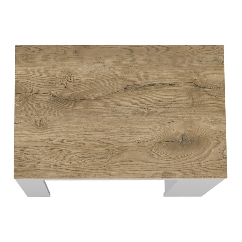 Kitchen Island, Kitchen Bar Table 36" H, with 3-Side Shelves
