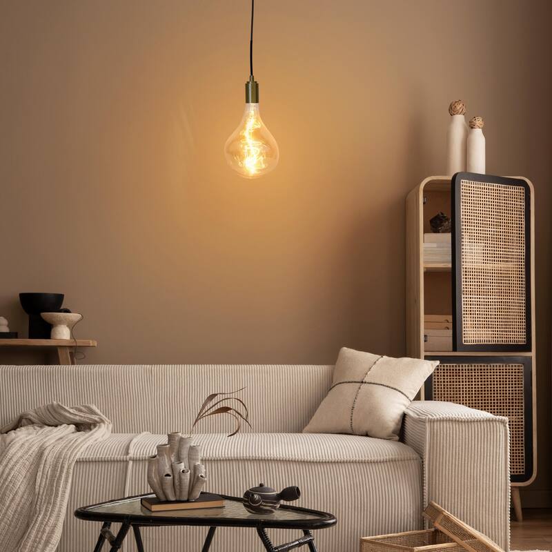 Brightech Scorpio 4-Watt Gradient Dimming Antiqued Brass Modern Industrial LED Pendant Light
