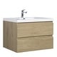 preview thumbnail 80 of 169, CASAINC Floating Bathroom Vanity with Resin Top Basin and Soft Closing Drawers