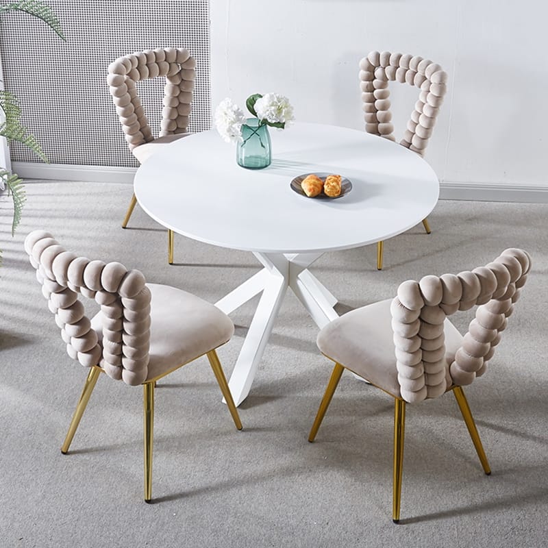 Modern chair(set of 2 ) with iron tube legs