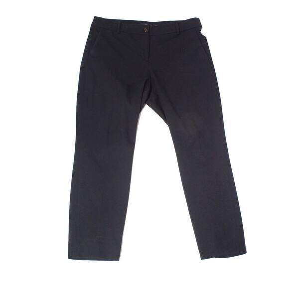 Shop J Crew Womens Pants Black Size 2 Career Cropped Slim Leg