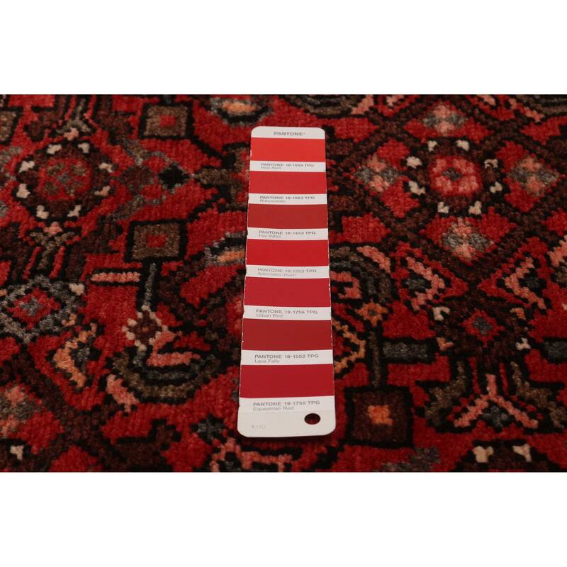 ECARPETGALLERY Hand-knotted Andelz Red Wool Rug - 3'6 x 9'9