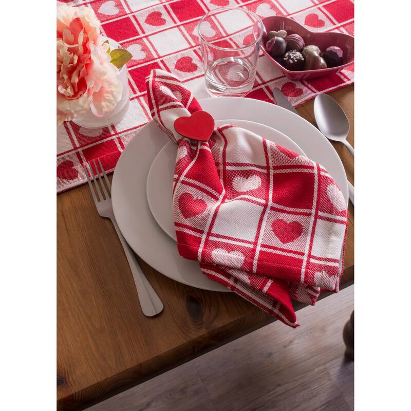 DII Valentines Day Print Napkin (Set of 6)