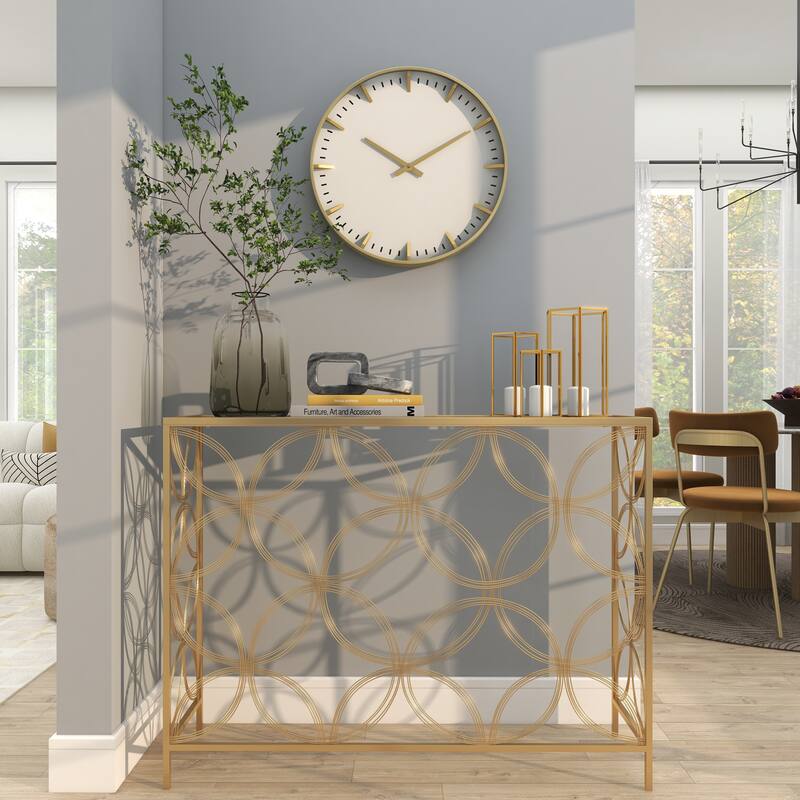 Dark Blue Glass Contemporary Wall Clock 20 x 20 x 3 - 20 x 3 x 20