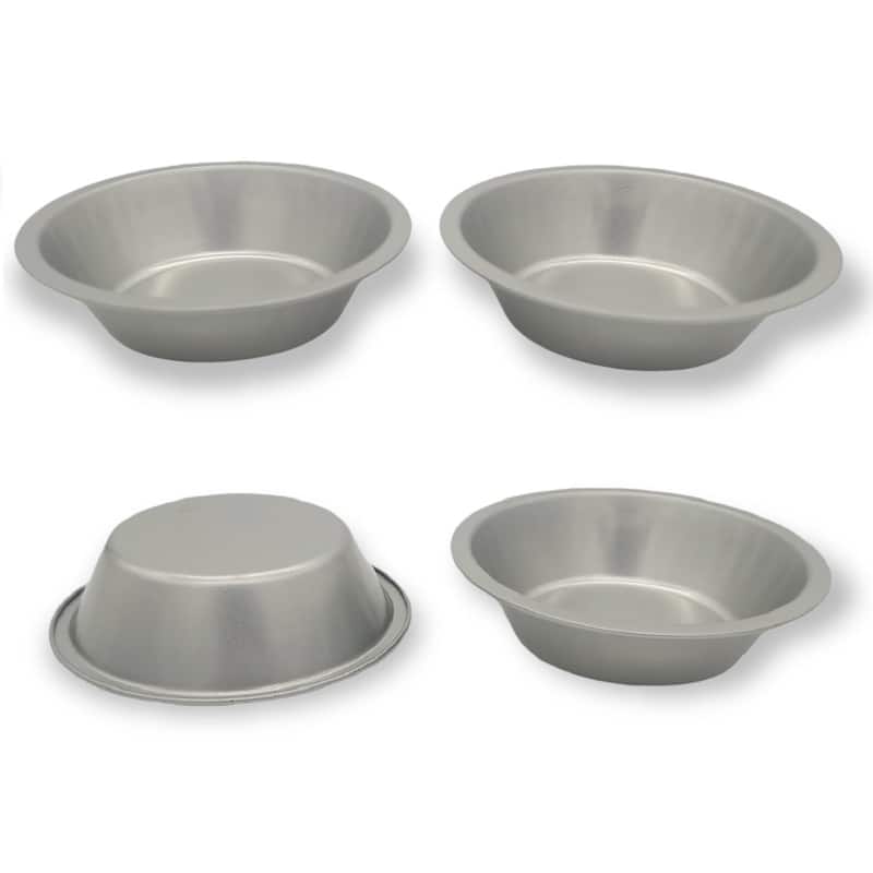 Handy Housewares 5" Tin Non-Stick Mini Pie Pans Set of 4 - Great for Desserts, Fruit Pies, Pot Pies and Quiches - 3 Sets