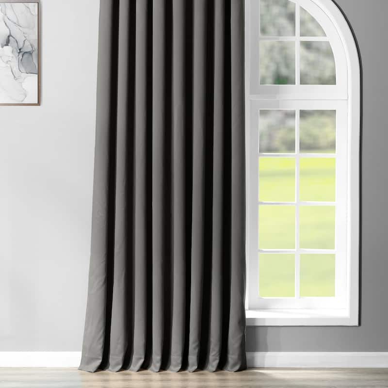 Exclusive Fabrics Extra Wide Room Darkening Grommet Curtain 120 Inch (1 Panel)