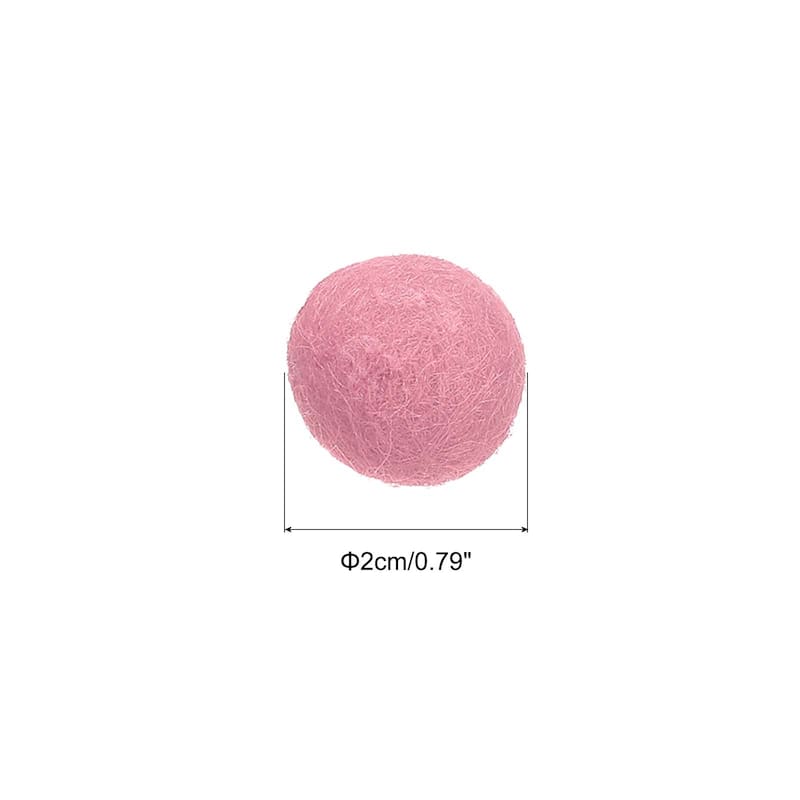 Wool Felt Balls Beads Woolen Fabric 2cm 20mm for Home Crafts 10Pcs