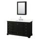 Option Dark Espresso, Chrome Trim, White Quartz Top
