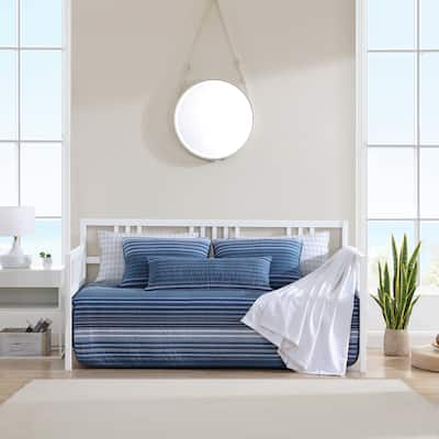 Nautica Coveside Cotton Blue 4 Piece Daybed Cover Set