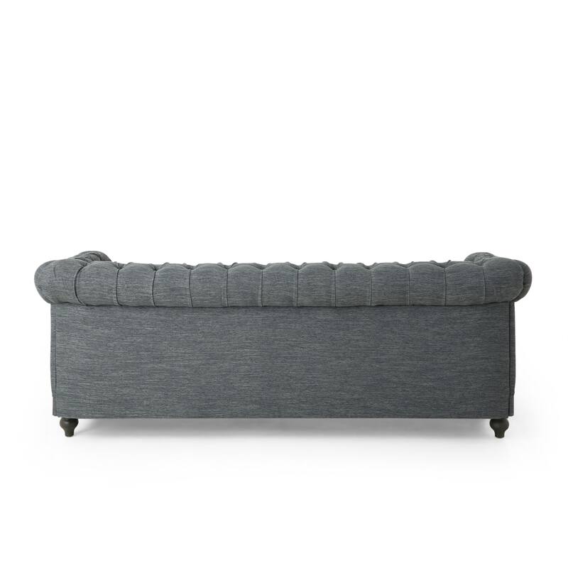 Castalia Nailhead Trim Chesterfield Sofa by Christopher Knight Home - 78.75" L x 33.50" W x 28.00" H