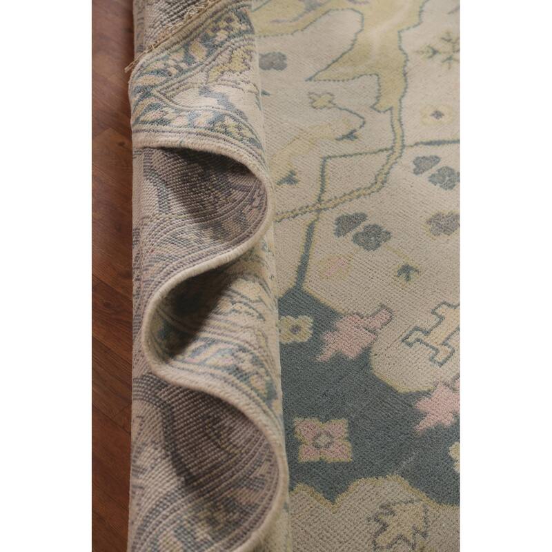 Oushak Oriental Area Rug Hand-Knotted Wool Carpet - 8'2" x 9'10"