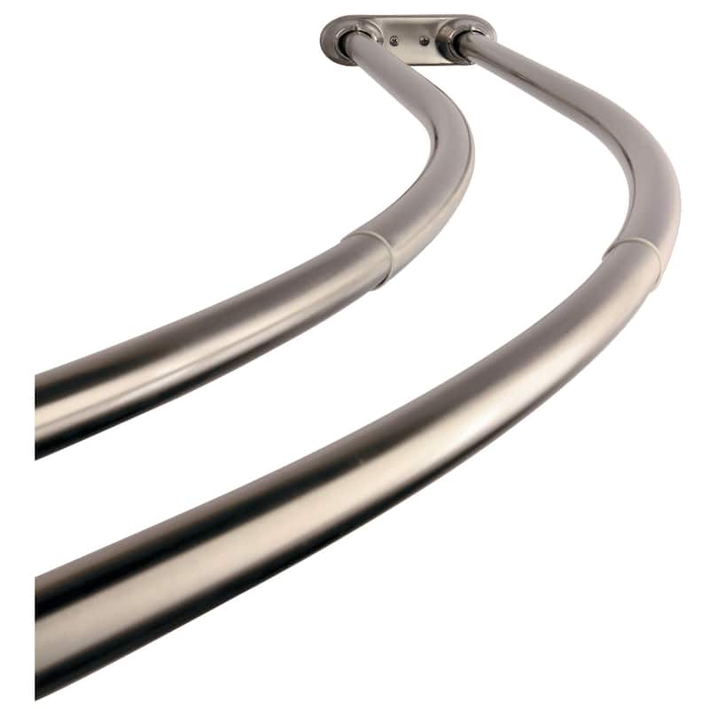 Kingston Brass Edenscape Adjustable 60-72 in. Double Curved Shower Curtain Rod
