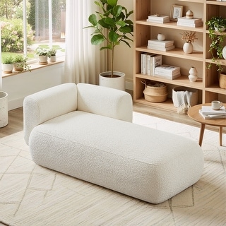 Modern Upholstered Chaise Lounge Chair, Indoor Relaxation Sofa for ...