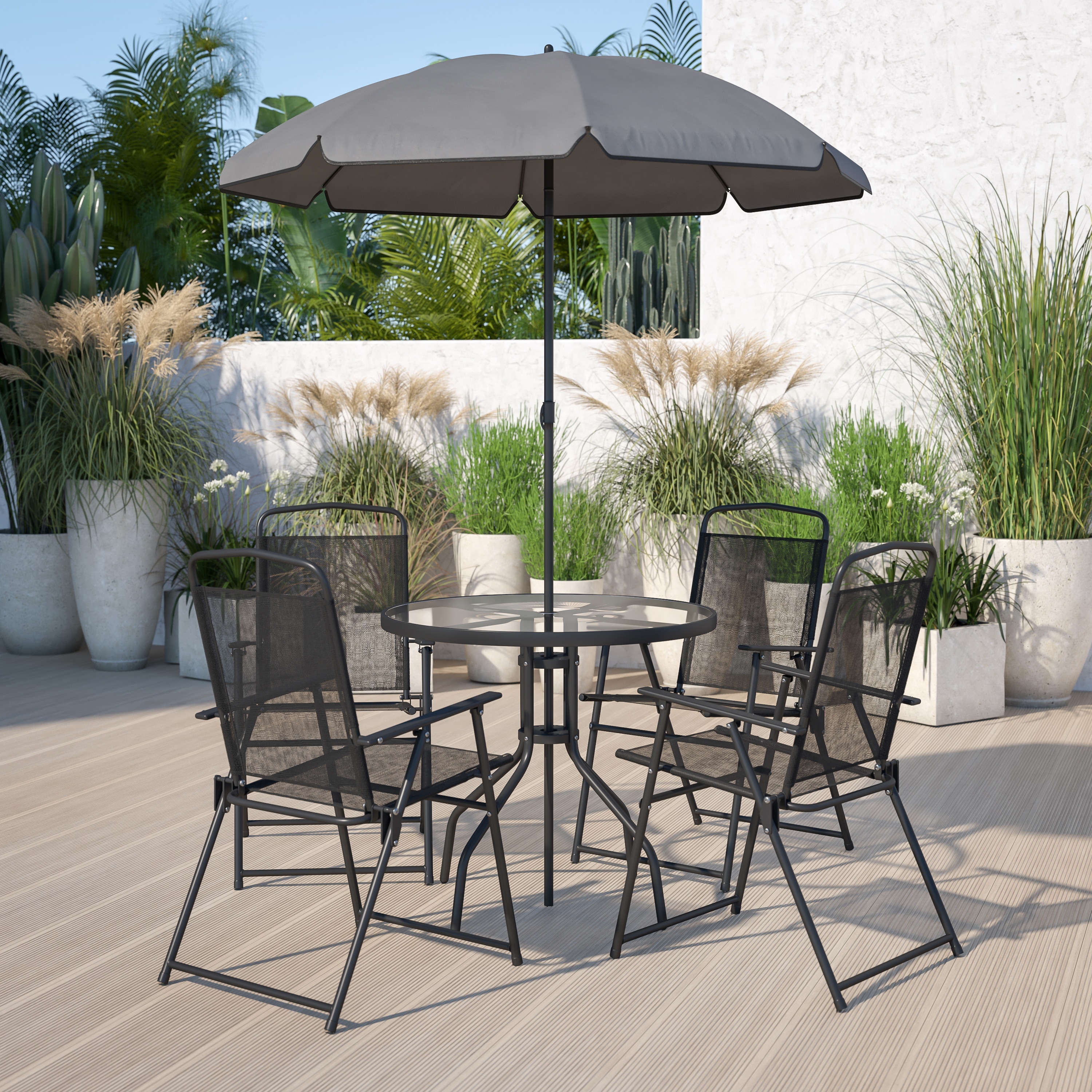 Nantucket round metal outdoor shop patio bistro table